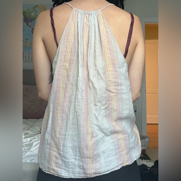 Striped Community Linen Blouse - Picture 4 of 6